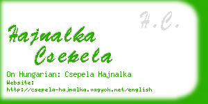 hajnalka csepela business card